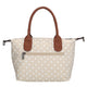 Charm Tas 20777 Buckingham Stippen Wit-Taupe 1289
