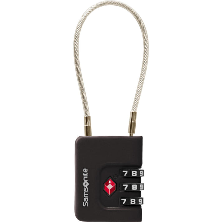 Samsonite Cijferslot 155576 Cablelock TSA Black 1041 Samsonite Cijferslot 155576 Cablelock TSA Black 1041