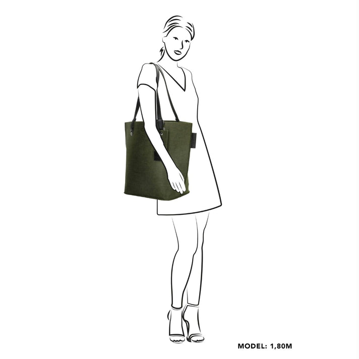 Zebra Trends Shopper 446607 Vilt Legergroen 063  Vilt 446607 Vilt Legergroen 063