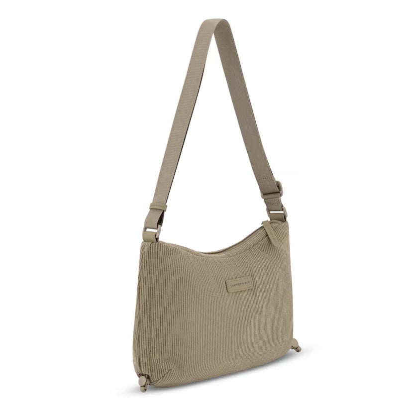 Kapten & Son Tas Skara S Cord Dusty Khaki Corduroy