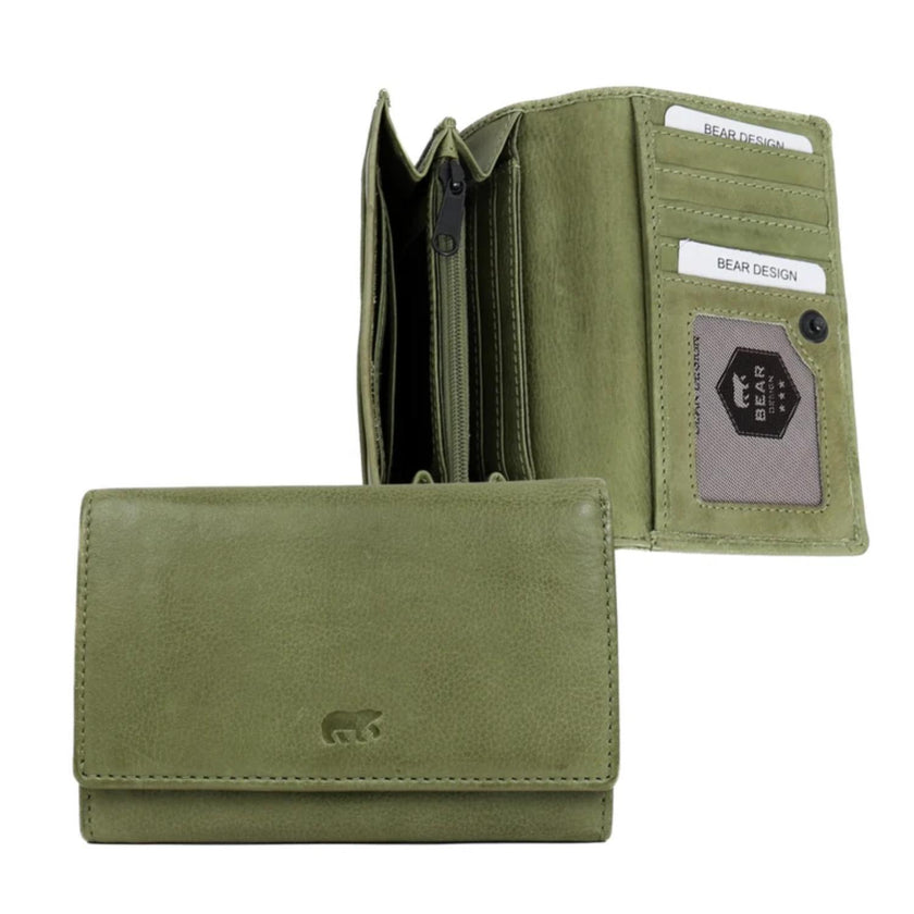 Bear Design Portemonnee CL15572 Flappie Moss