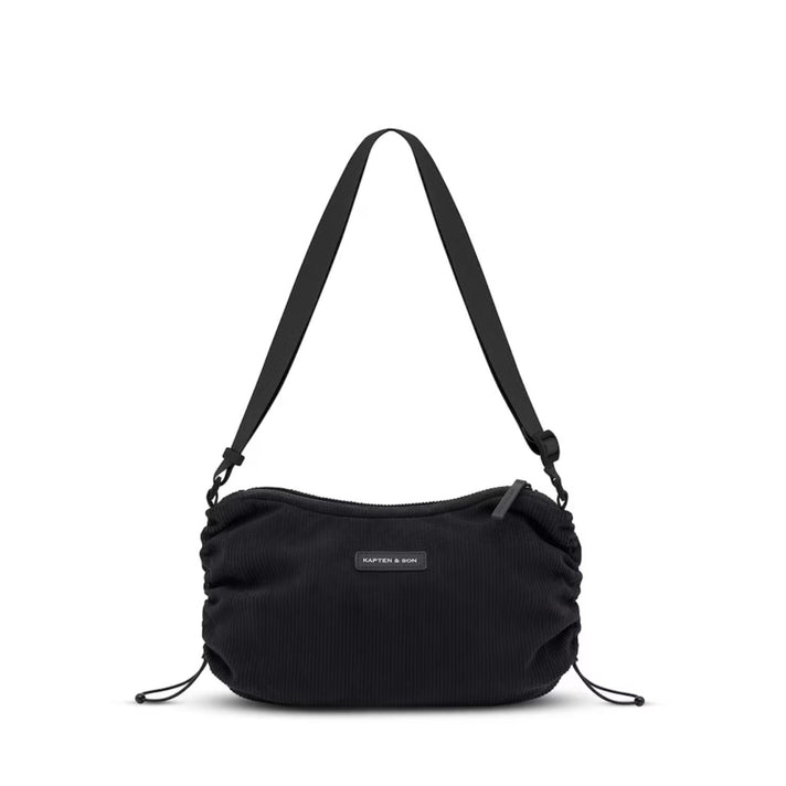Kapten & Son Tas Skara S Cord All Black Corduroy Kapten & Son Tas Skara S Cord All Black Corduroy