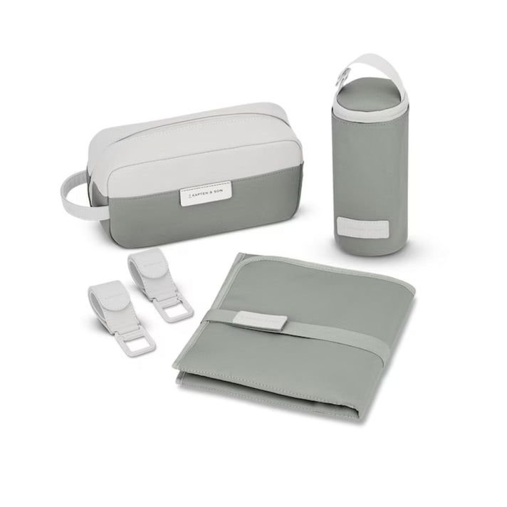 Kapten & Son Verzorgingsrugzak Bergen pro diaper Muted sage Kapten & Son Verzorgingsrugzak Bergen pro diaper Muted sage