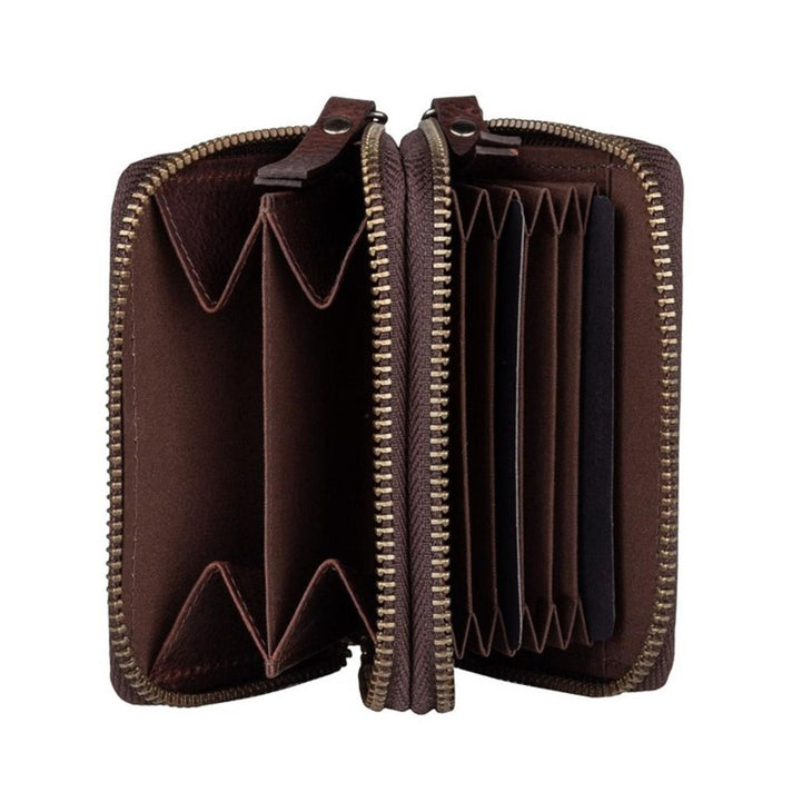 Burkely Portemonnee 8001337 Wallet S double zip 20 Brown Burkely Portemonnee 8001337 Wallet S double zip 20 Brown