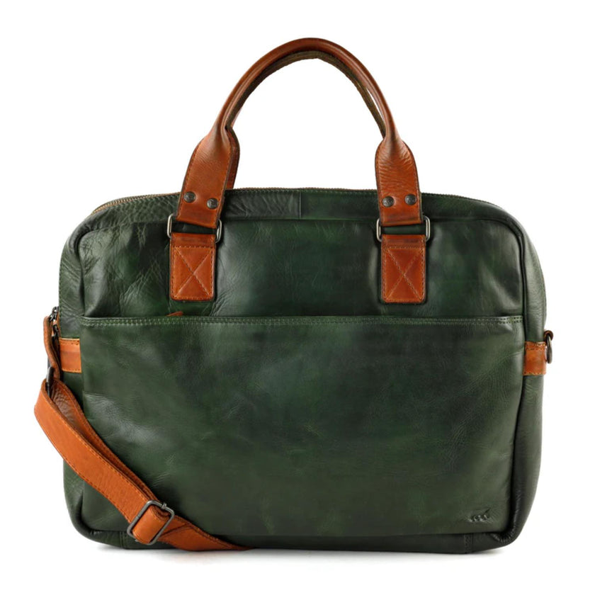 Bear Design Laptoptas CL32843 Leandro Green/cognac