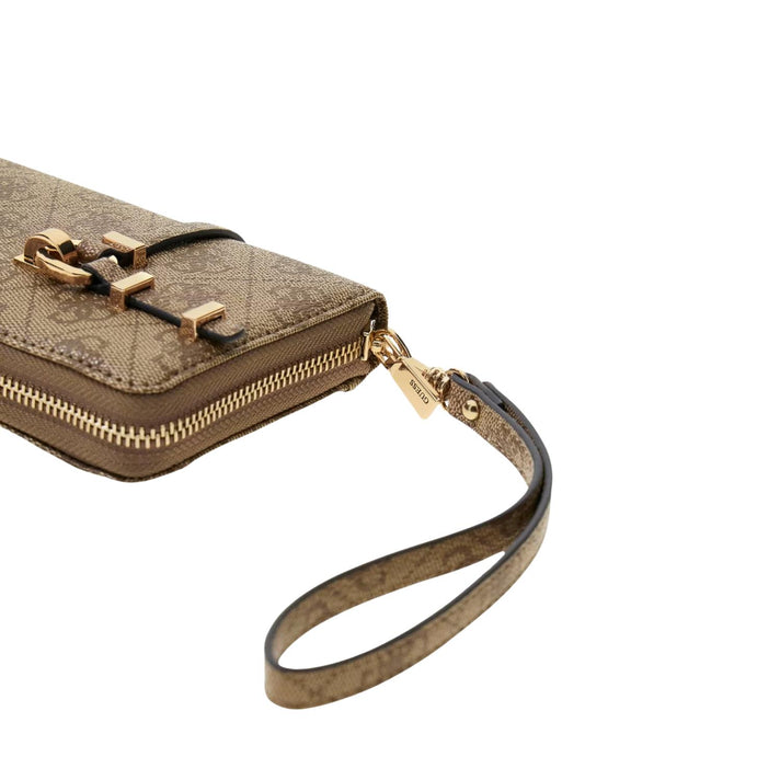 Guess Portemonnee SG9917146 Leona Latte logo Guess Portemonnee SG9917146 Leona Latte logo
