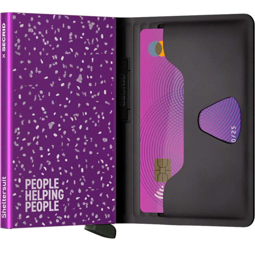 Secrid Pasjeshouder Bandwallet TPU* Sheltersuit Black-Fuchsia