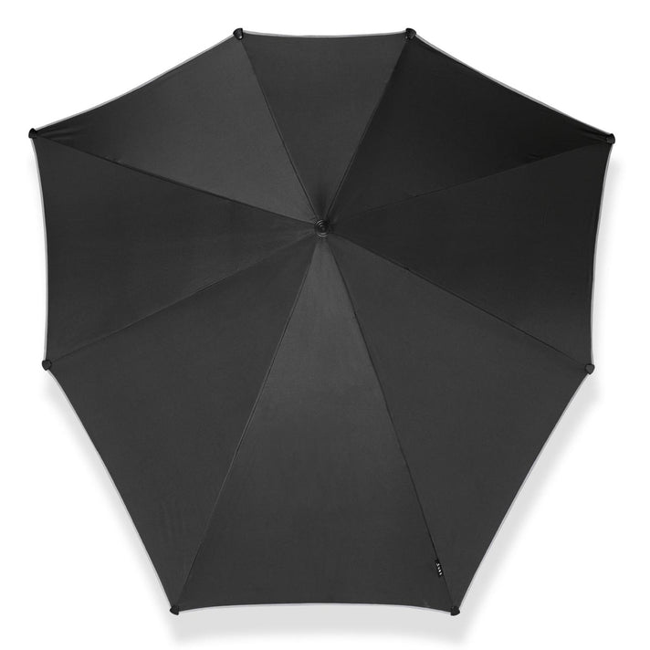Senz Paraplu 4060 Senz XXL stick Pure black reflective 0985 Senz Paraplu 4060 Senz XXL stick Pure black reflective 0985