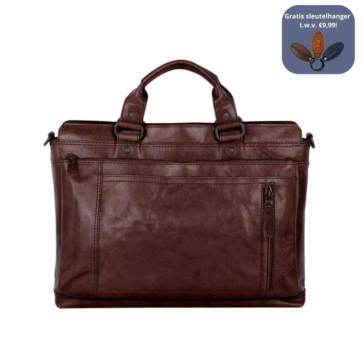 Spikes&Sparrow Laptoptas 501370 Donkerbruin 01 Spikes&Sparrow Laptoptas 501370 Donkerbruin 01