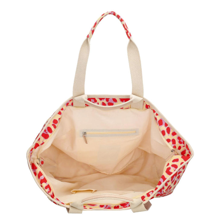 Zebra Trends Strandtas 22487 Luipaardprint rood 1034 Zebra Trends Strandtas 22487 Luipaardprint rood 1034