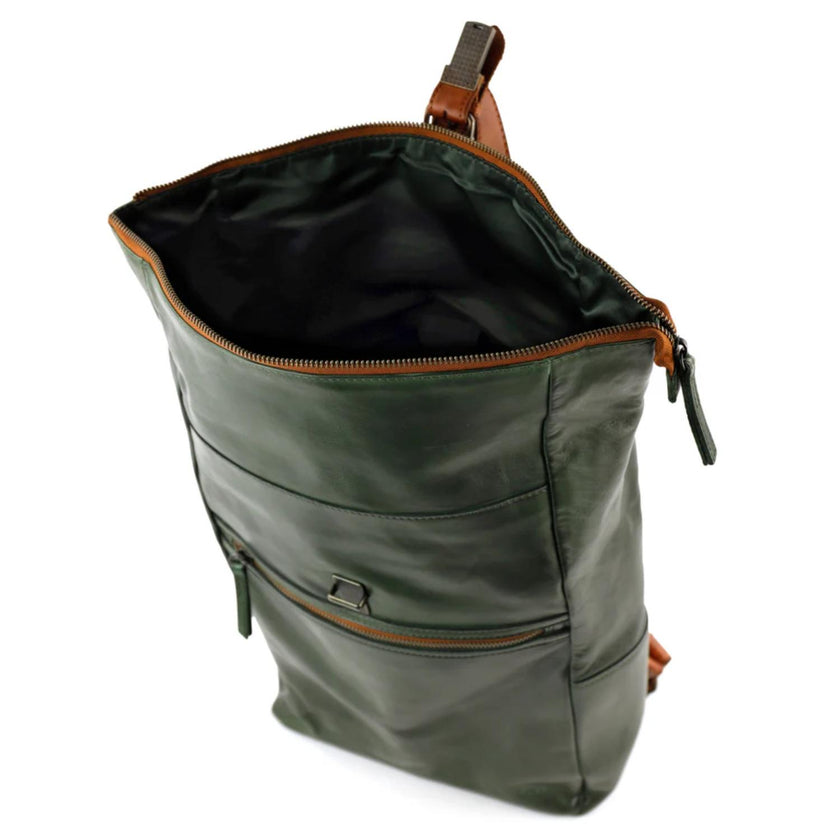 Bear Design Rugzak CL40007 Rick Green/cognac