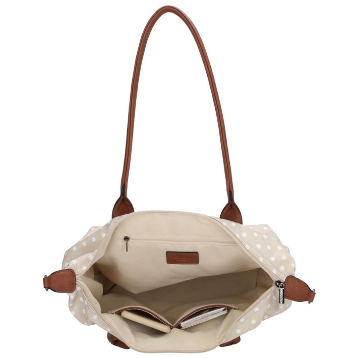 Charm Shopper 20776 Stippen wit-taupe 1289 Charm Shopper 20776 Stippen wit-tauoe 1289