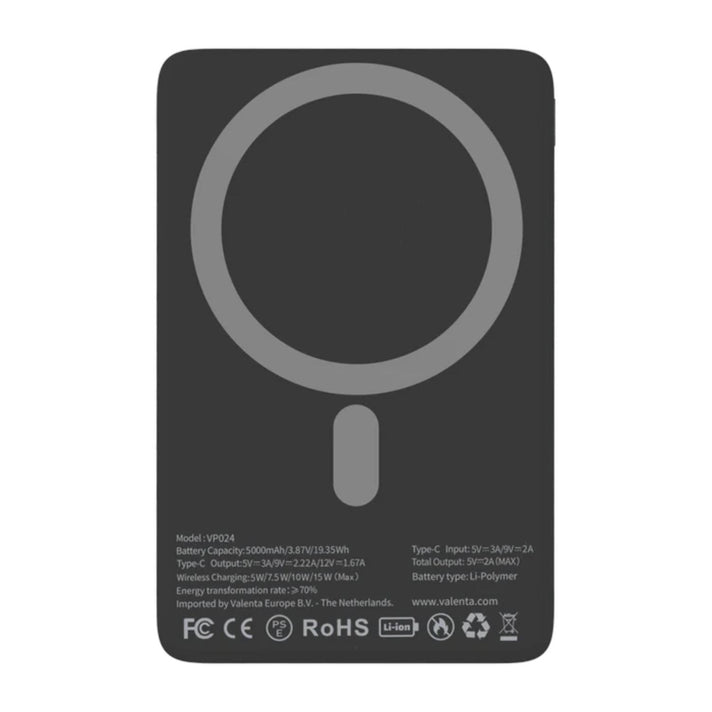 Valenta Powerbank Powerbank MagSafe Ultra slim Naturel Valenta Powerbank Powerbank MagSafe Ultra slim Naturel