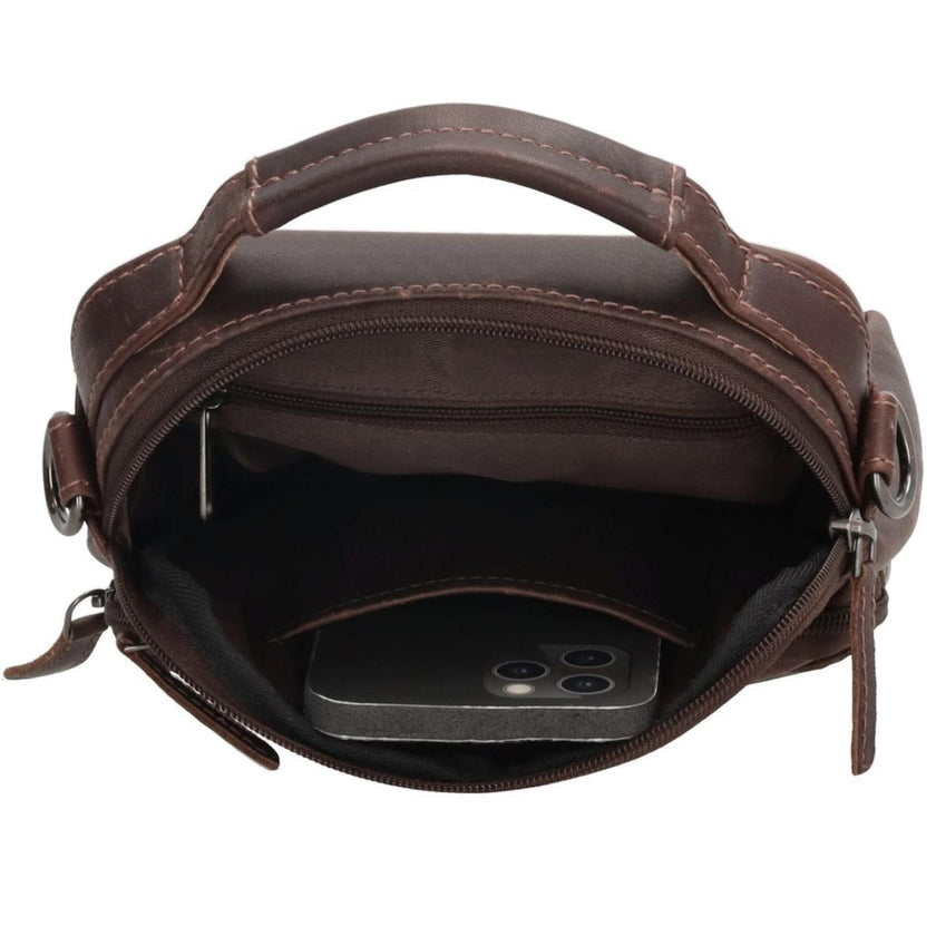 Hide & Stitches Tas 20829 Donkerbruin 097