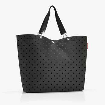Reisenthel Tas Shopper XL ZU Glossy dots Black 7075 Reisenthel Tas Shopper XL ZU Glossy dots Black 7075