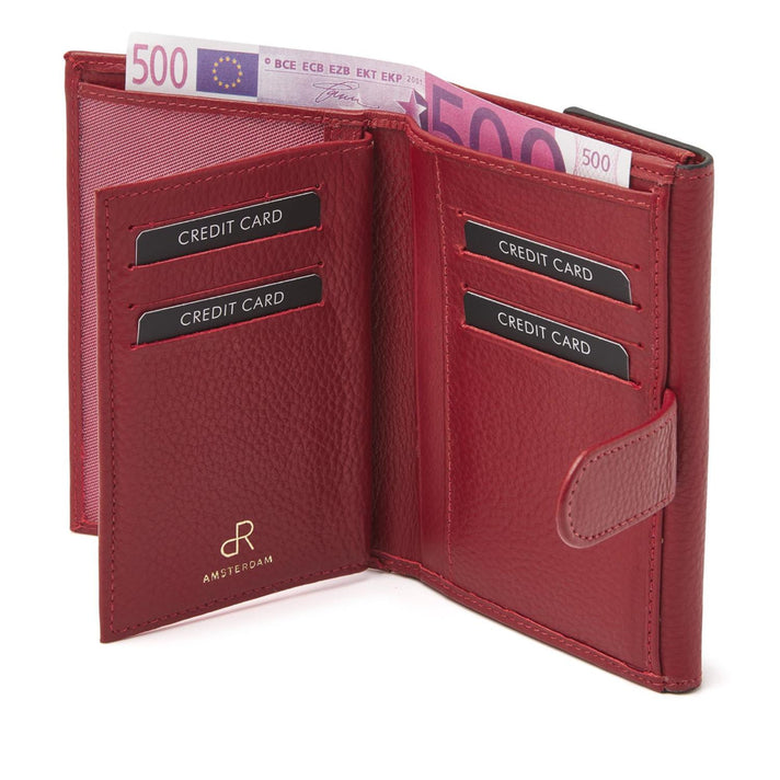 De Rooy Amsterdam Portemonnee 110119 Tango Red De Rooy Amsterdam Portemonnee 110119 Tango Red
