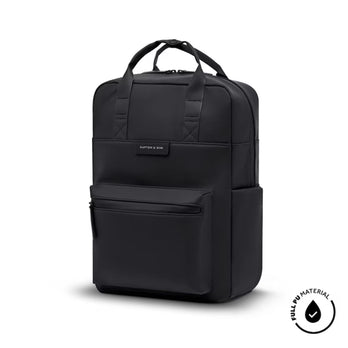 Kapten & Son Laptoprugzak Bergen Pro Sleek FPU All Black Sleek FPU Kapten & Son Laptoprugzak Bergen Pro Sleek FPU All Black Sleek FPU