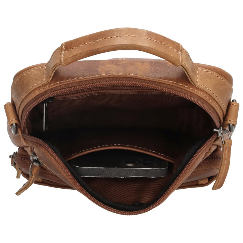 Hide & Stitches Tas 20829 Cognac 005