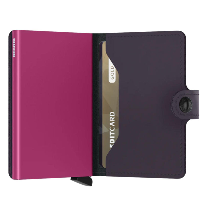Secrid Pasjeshouder Miniwallet* Matte Dark Purple-Fuchsia