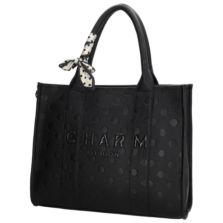 Charm Shopper 26001 Stippen Zwart 051 Charm Shopper 26001 Stippen Zwart 051