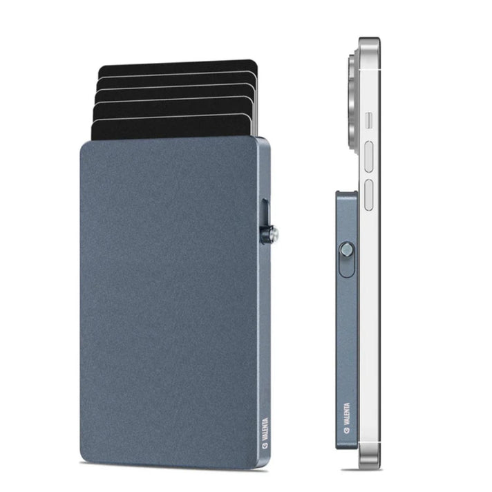 Valenta Pasjeshouder Cardprotector MagSafe Aluminum Cool Grijs Valenta Pasjeshouder Cardprotector MagSafe Aluminum Cool Grijs