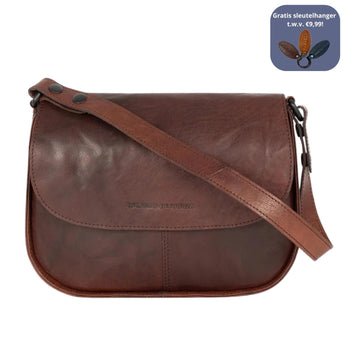 Spikes&Sparrow Tas klep 481180 Dark brown 01 Spikes&Sparrow Tas klep 481180 Dark brown 01