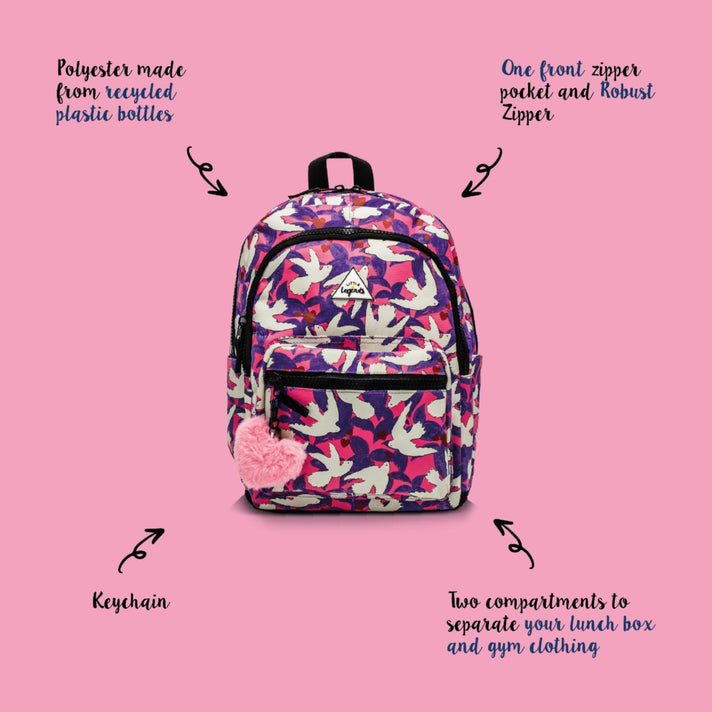 Little Legends Rugzak LL2009 Backpack L Love Bird 15 Little Legends Rugzak LL2009 Backpack L Love Bird 15