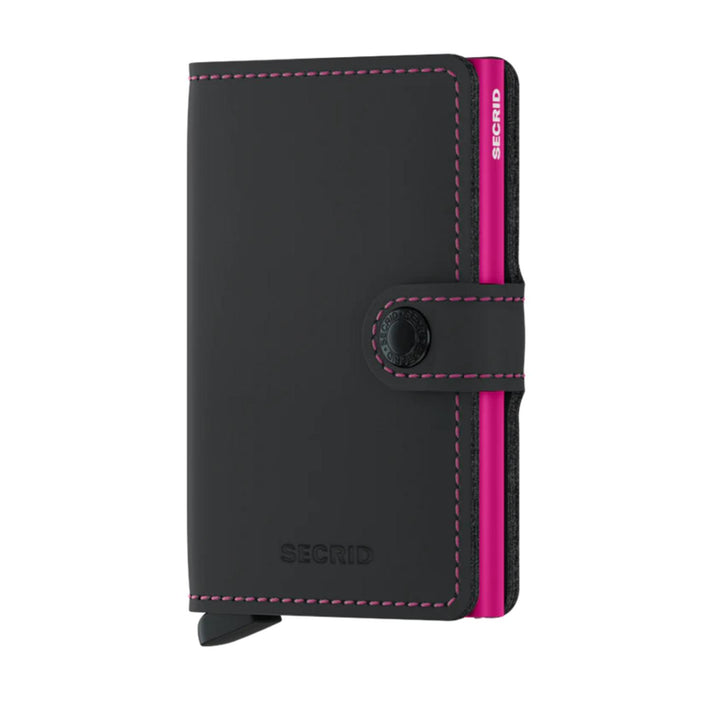 Secrid Pasjeshouder Miniwallet Matte Black-Fuschia Secrid Pasjeshouder Miniwallet Matte Black-Fuschia