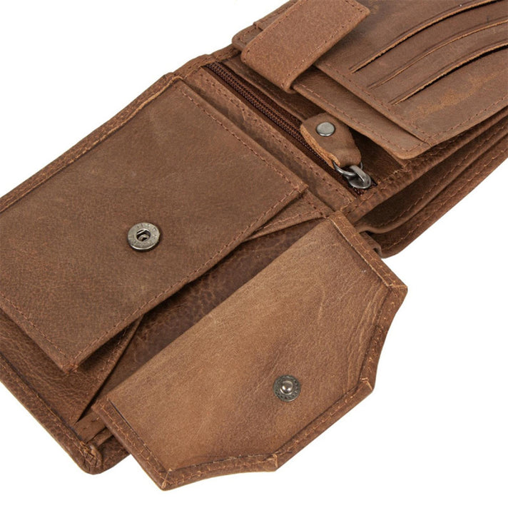 Mustang Portemonnee 06.1010 Asti Dark Brown 76 Mustang Portemonnee 06.1010 Asti Dark Brown 76