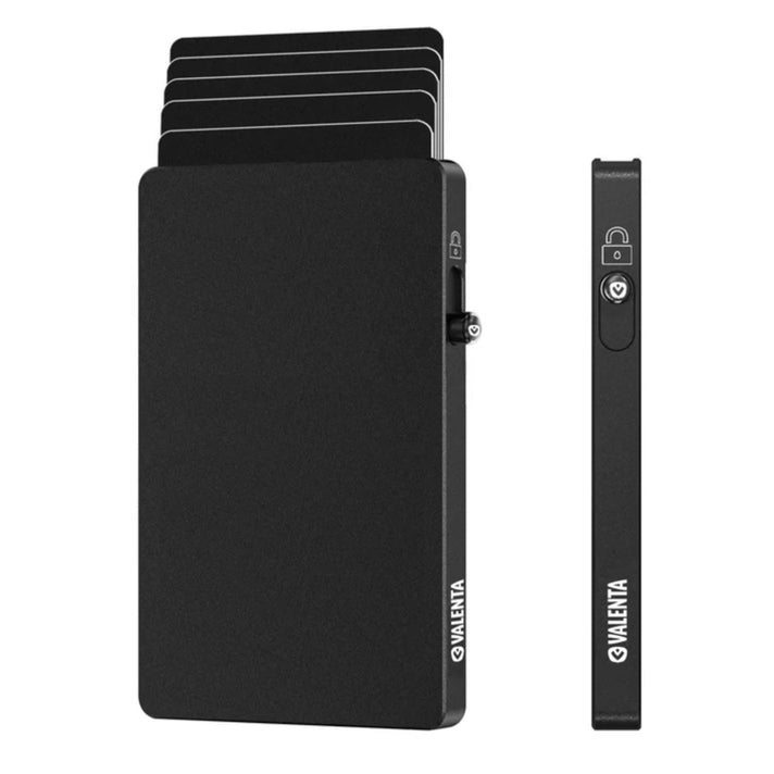 Valenta Pasjeshouder Cardprotector MagSafe Aluminum Zwart Valenta Pasjeshouder Cardprotector MagSafe Aluminum Zwart