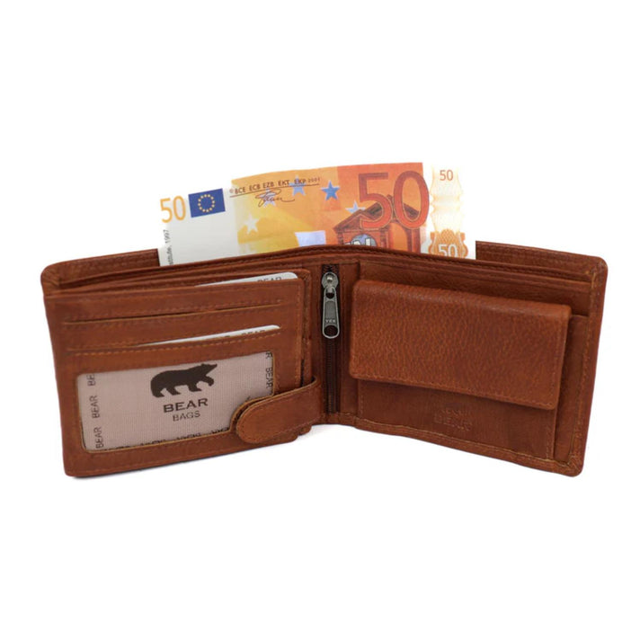 Bear Design Portemonnee CP7077 Abel Cognac Bear Design Portemonnee CP7077 Abel Cognac