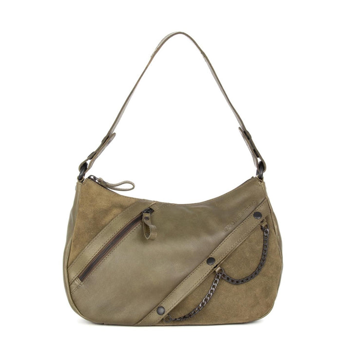 Spikes&Sparrow Tas 608170 Suede mix Green 06 Spikes&Sparrow Tas 608170 Suede mix Green 06