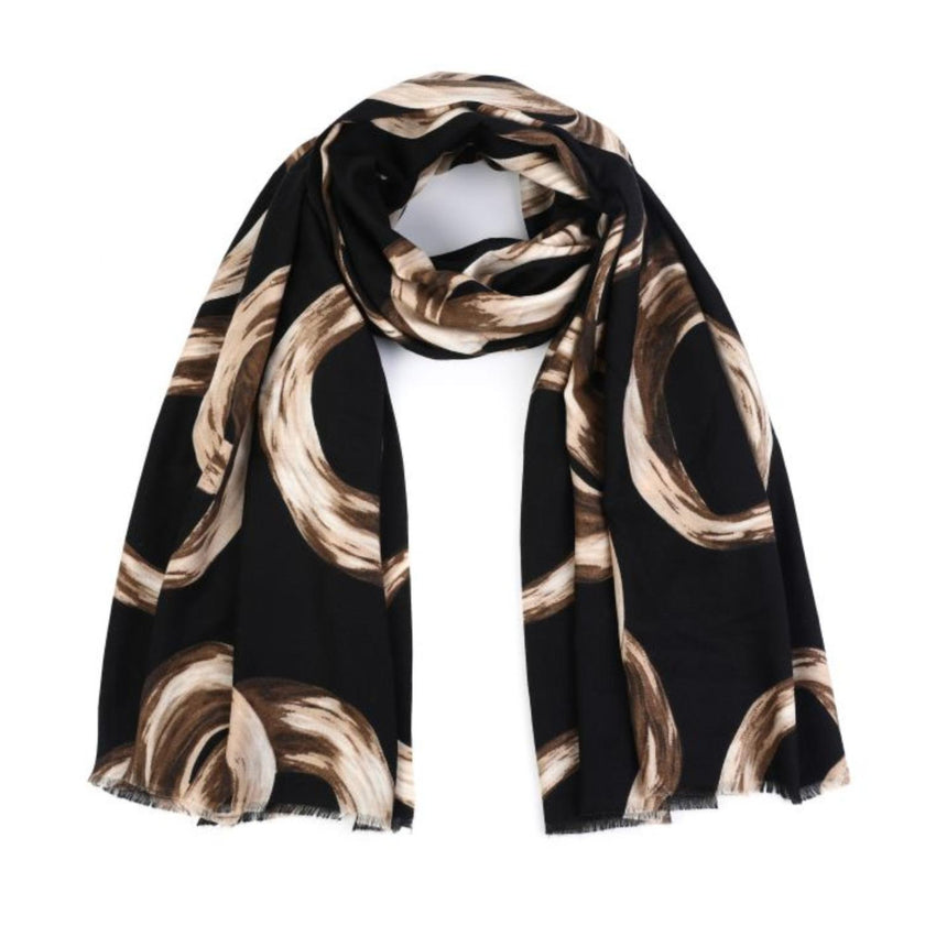 Sunset Sjaal SH70289 Print Black