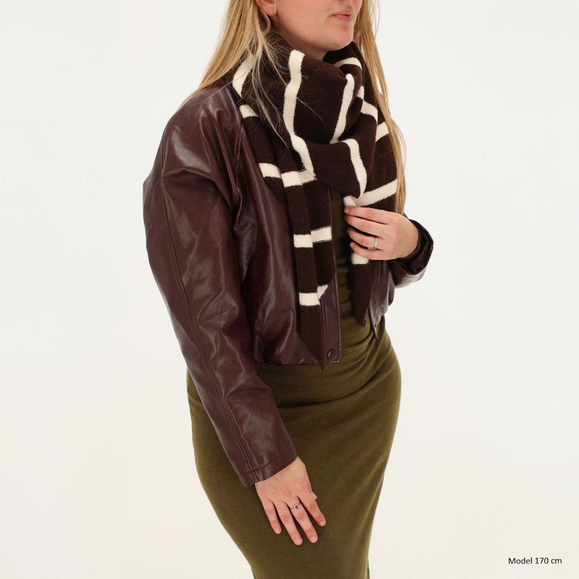 Zebra Trends Sjaal 26276 Donkerbruin 097