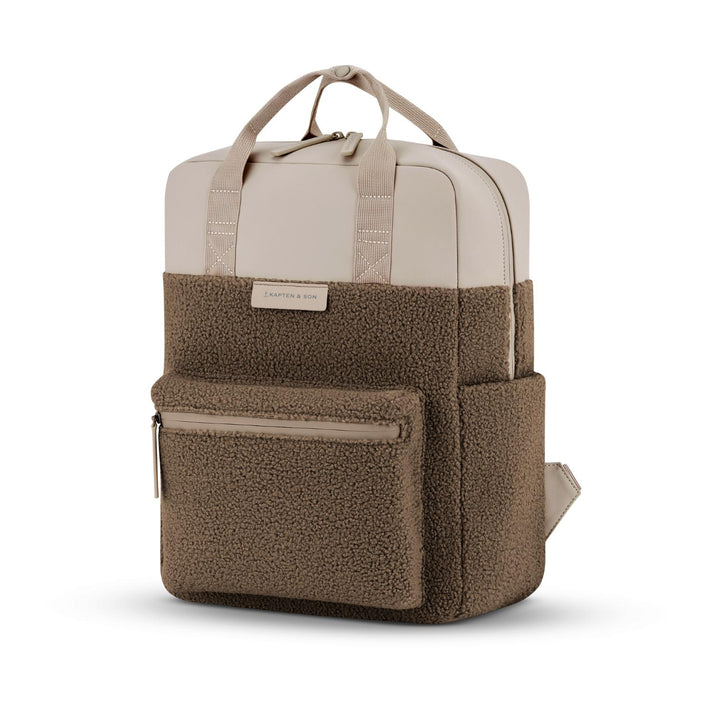 Kapten & Son Laptoprugzak Bergen Pro Fleece Mocha Brown Kapten & Son Laptoprugzak Bergen Pro Fleece Mocha Brown