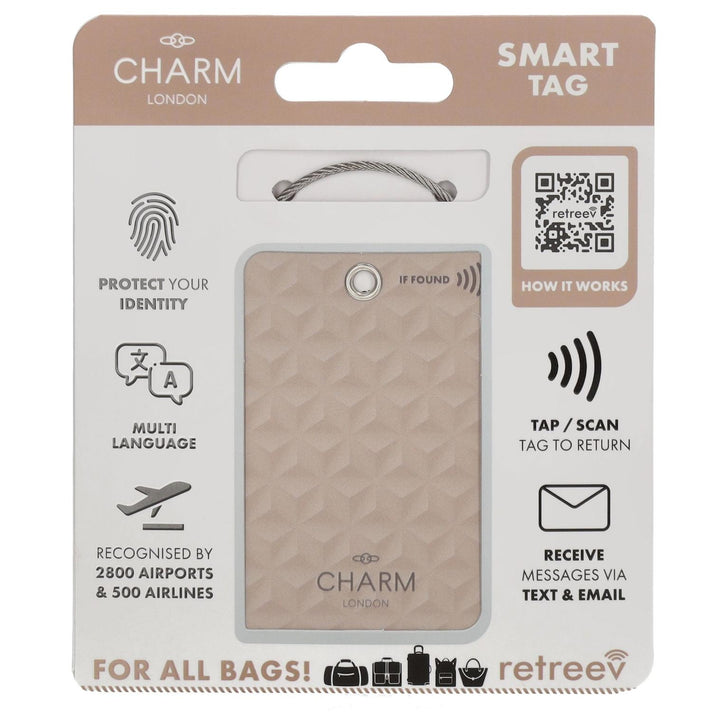 Charm Smart tag W00095 Pink 009 Charm Smart tag W00095 Pink 009