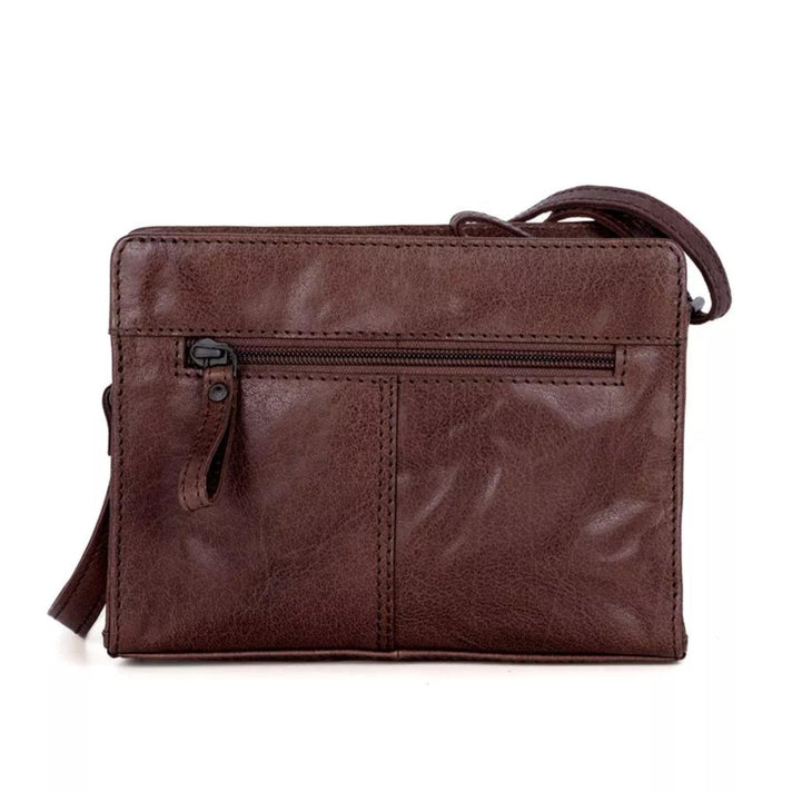 Spikes&Sparrow Crossbody 501118 Donkerbruin 01 Spikes&Sparrow Crossbody 501118 Donkerbruin 01