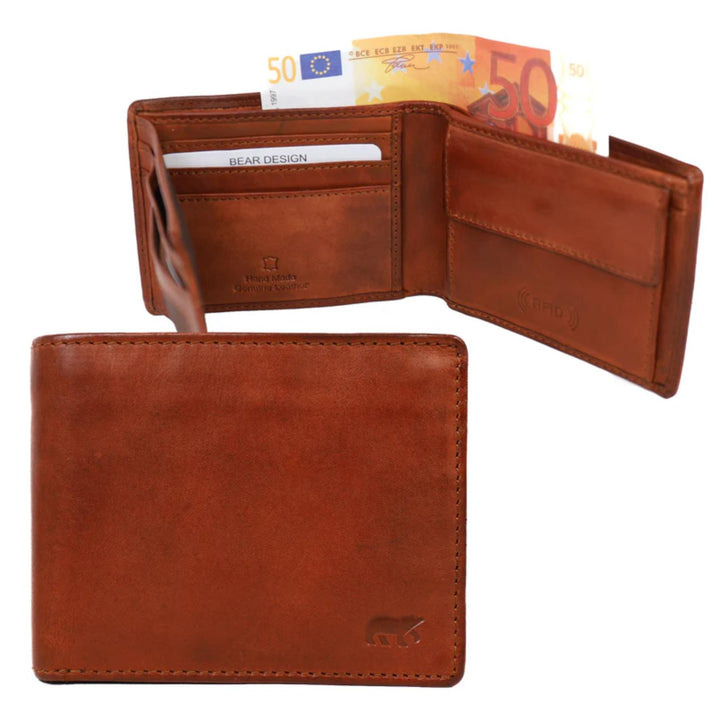 Bear Design Portemonnee CL21552 Wesley Cognac Bear Design Portemonnee CL21552 Wesley Cognac