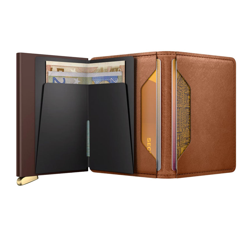 Secrid Pasjeshouder Slimwallet Lines Emboss Cognac +