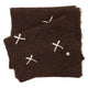 Charm Sjaal & Muts 26273 set Donkerbruin 097