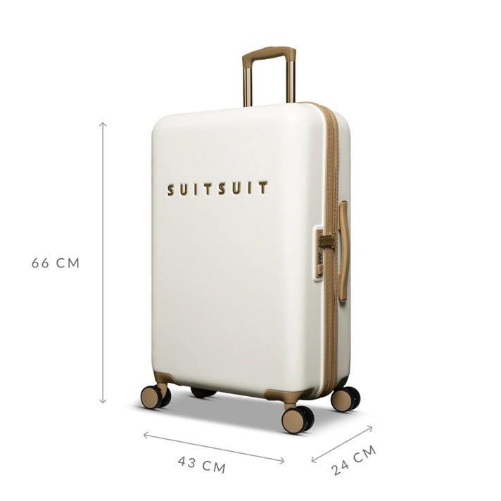 SUITSUIT Koffer TR-65054 66 cm Fusion White Swan SUITSUIT Koffer TR-65054 66 cm Fusion White Swan
