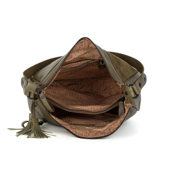 Spikes&Sparrow Tas 608171 Suede mix Green 06 Spikes&Sparrow Tas 608171 Suede mix Green 06