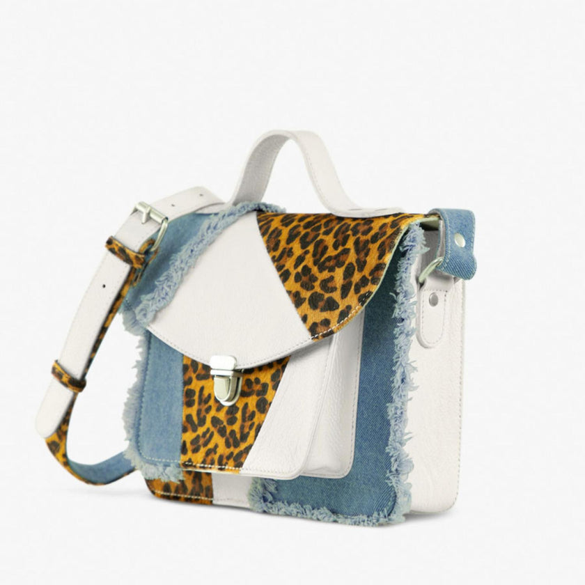 Paul Marius Tas Madam George Chimère Denim blanc