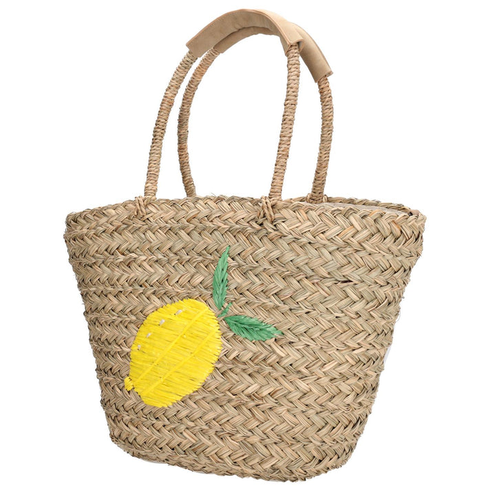 Zebra Trends Rieten Mand 24898 Sola Citroen 040 Zebra Trends/Dugros Rieten Mand 24898 Sola Citroen 040