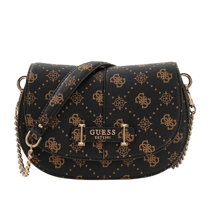 Guess Tasje klep GP989820 Carrie Espresso logo Guess Tasje klep GP989820 Carrie Espresso logo
