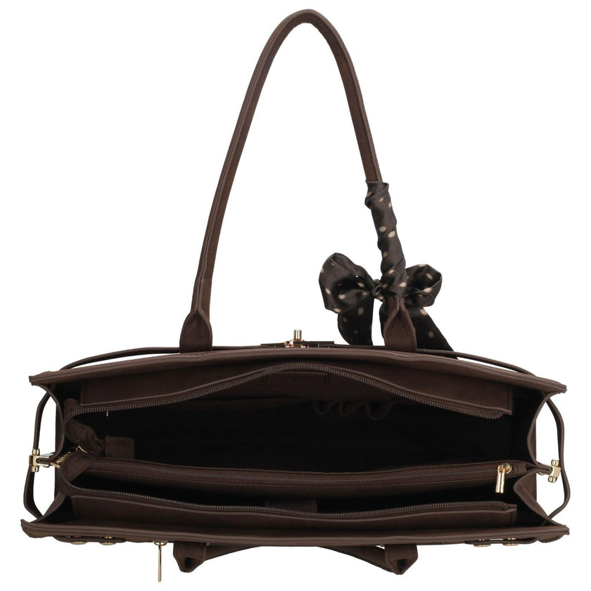 Charm Laptoptas 25997 The Hamptons Donkerbruin 097