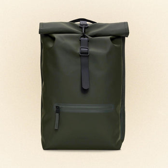 Rains Rugzak 13320 Rolltop Rucksack 03 Green Rains Rugzak 13320 Rolltop Rucksack 03 Green