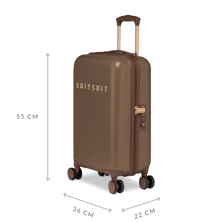 SUITSUIT Koffer TR-72312 55 cm Fab 70's Cocoa Brown SUITSUIT Koffer TR-72312 55 cm Fab 70's Cocoa Brown