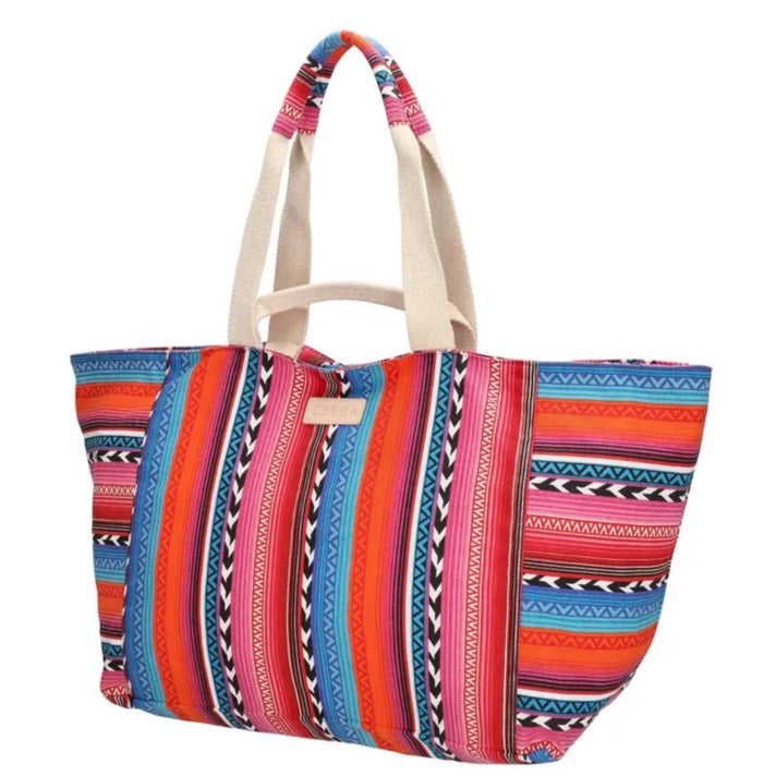 Zebra Trends Strandtas 22487 Multi fuchsia 154 Zebra Trends Strandtas 22487 Multi fuchsia 154