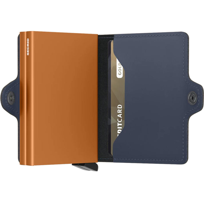 Secrid Pasjeshouder Twinwallet Matte Night Blue-Orange Secrid Pasjeshouder Twinwallet Matte Night Blue-Orange